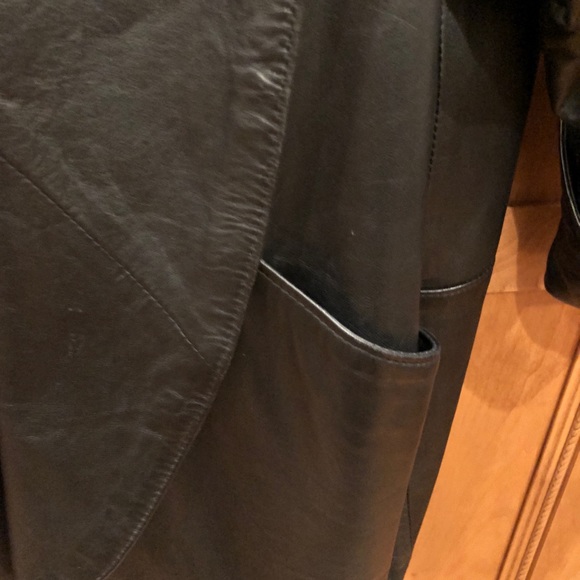 Golden eagle black leather open jacket - Picture 7 of 7